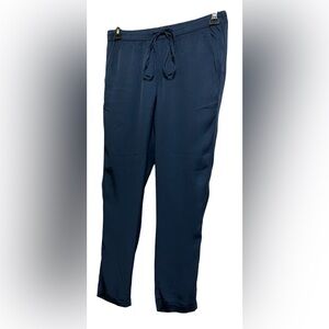 JOE FRESH CASUAL TROUSER PANT PULL-ON DRAWSTRING WOMEN POCKET BLUE COLOR SIZE 4*